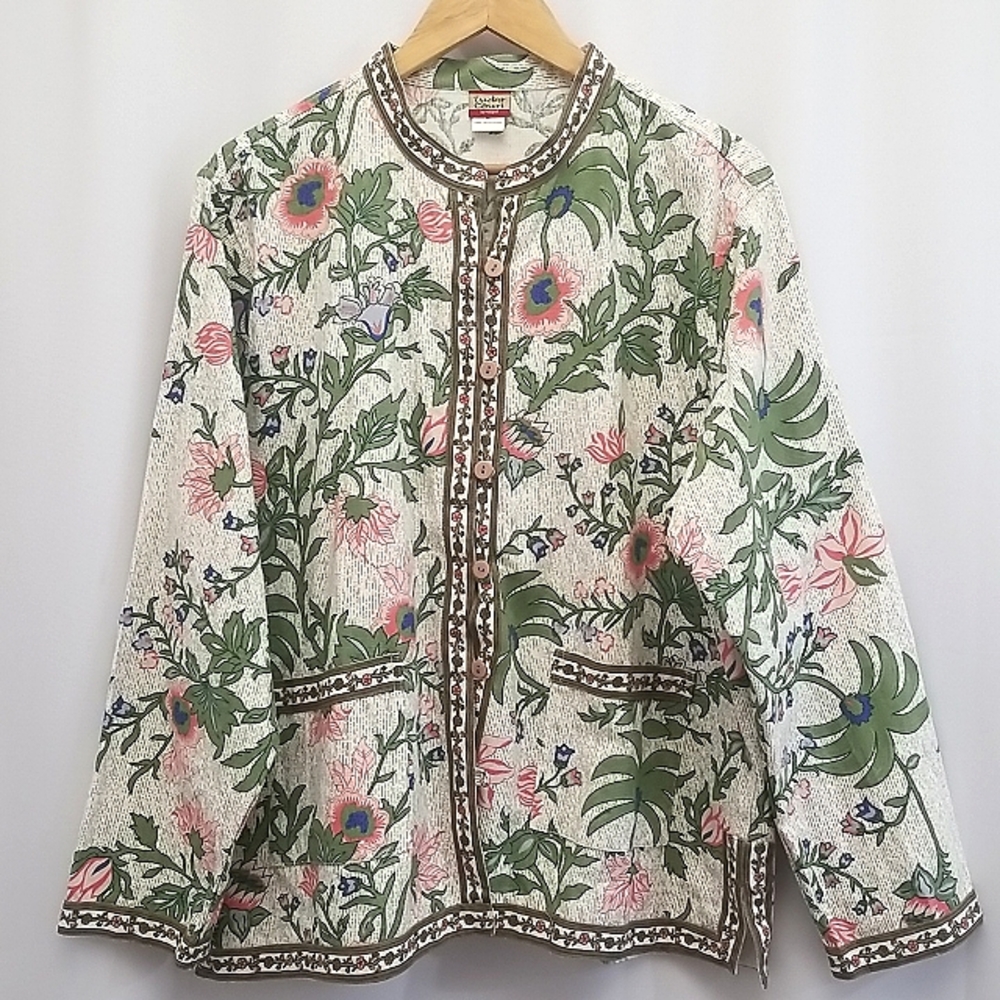 TUDOR COURT by Haband Kimono Style Jacket- XL